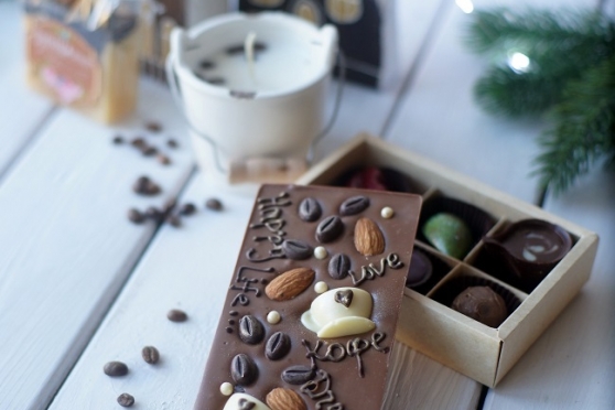 Шоколадная плитка "Кофе"